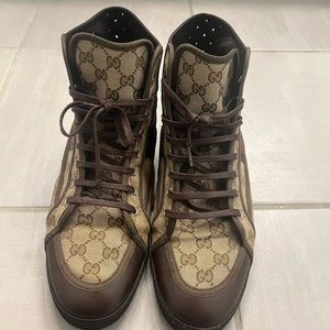 Gucci Canvas High-top sneakers. Size 45. Great condition.